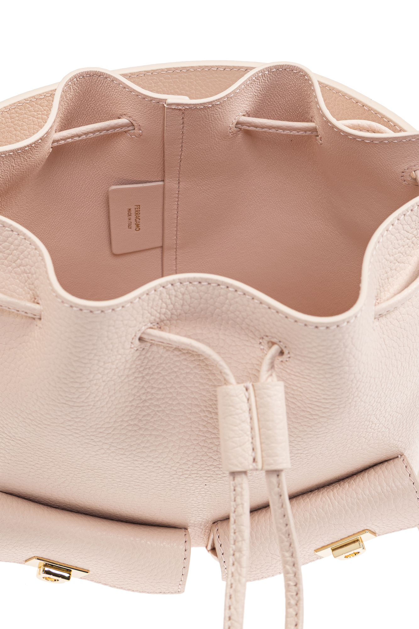 ショルダーバッグ・ポシェット Ferragamo Leather Bucket Bag With l Details Ferragamo Salvatore The Studio Bucket Bag | Bloomingdale's